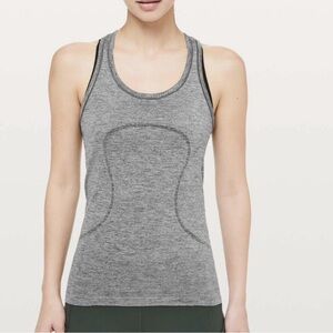 SPARKLY Lululemon Switfly Tech 1.0 Grey Tank Top